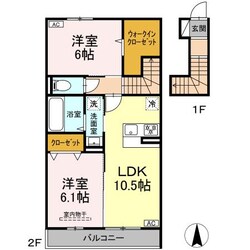 D-room SachiⅡの物件間取画像